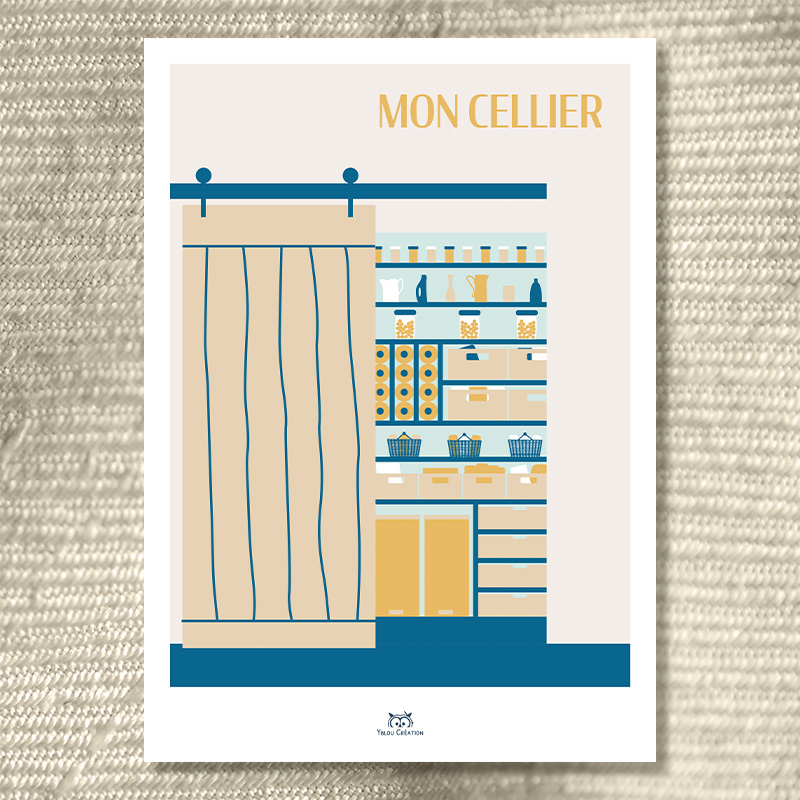 Affiche Mon cellier été - Yblou Création